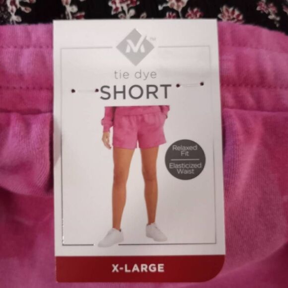 MEMBERS MARK PINK TIE DYE SHORTS SZ.XL NWT - Picture 6 of 10